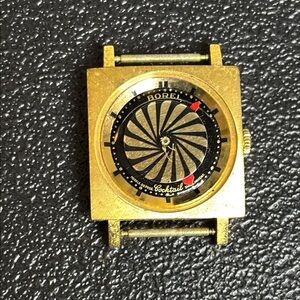 1950s ERNEST BOREL Cocktail Watch Face Only Kaleidoscope Dial Swiss Wristwatch​​